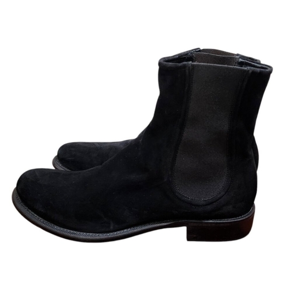 Rocco P. Hand Made Torre Saw Patrisio Women's Black Suede Chelsea boots 39.5 - Picture 5 of 11